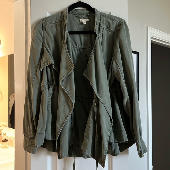Hunter green cinch waist jacket - Picture 1 of 2
